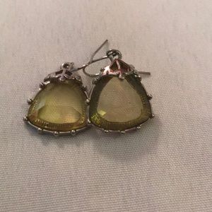 Green and Silver Earrings